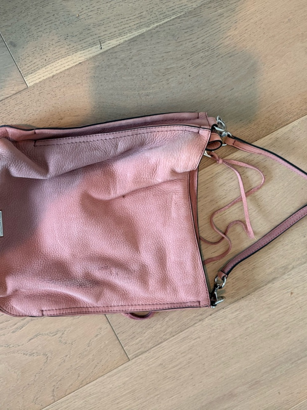 Rebecca Minkoff Dusty Pink Suede Crossbody Bag
